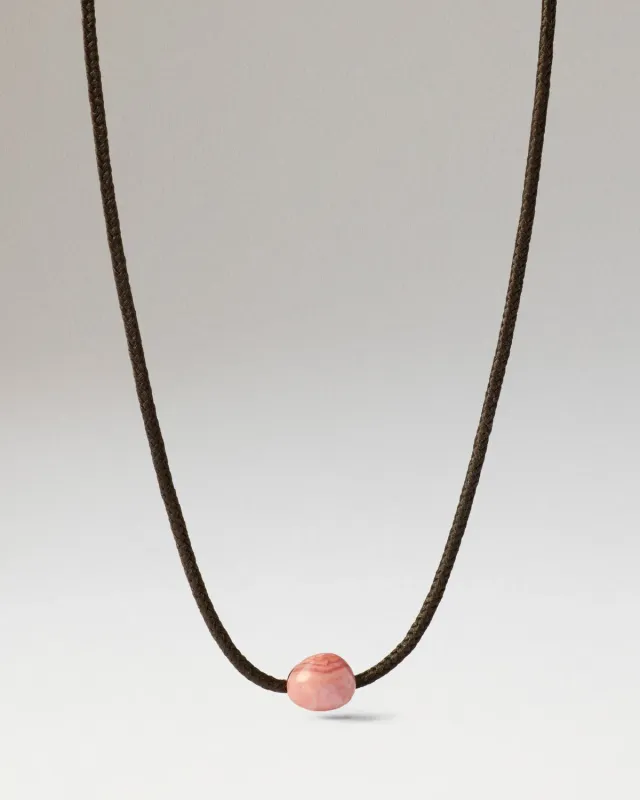 PDPAOLA Orion collier cordon rhodochrosite 62 cm
