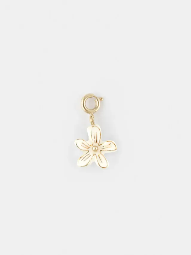 Nach Bijoux Idole Sauvage charm’s fleur Erine blanche porcelaine
