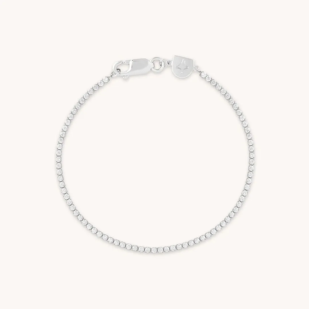 Astrid & Miyu Tennis Chain bracelet argent éclat