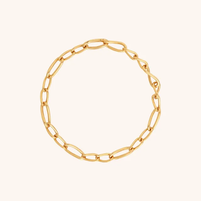 Astrid & Miyu Infinite Slim Chain bracelet doré fin