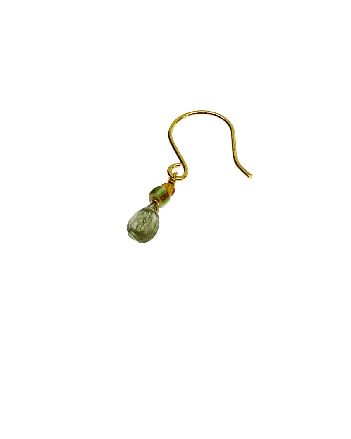 Le Fourbi de Capucine LF33 boucles d'oreilles laiton doré 2,3 cm