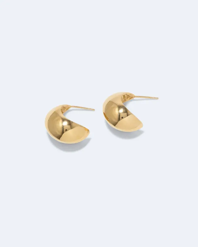 Completedworks Curve boucles d'oreilles créoles vermeil recyclé