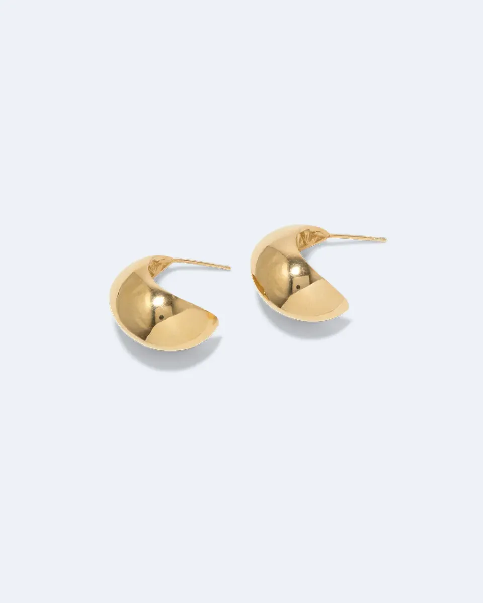 Completedworks Curve boucles d'oreilles créoles vermeil recyclé