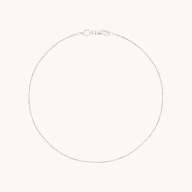 Astrid & Miyu Shoreditch bracelet cheville or blanc massif