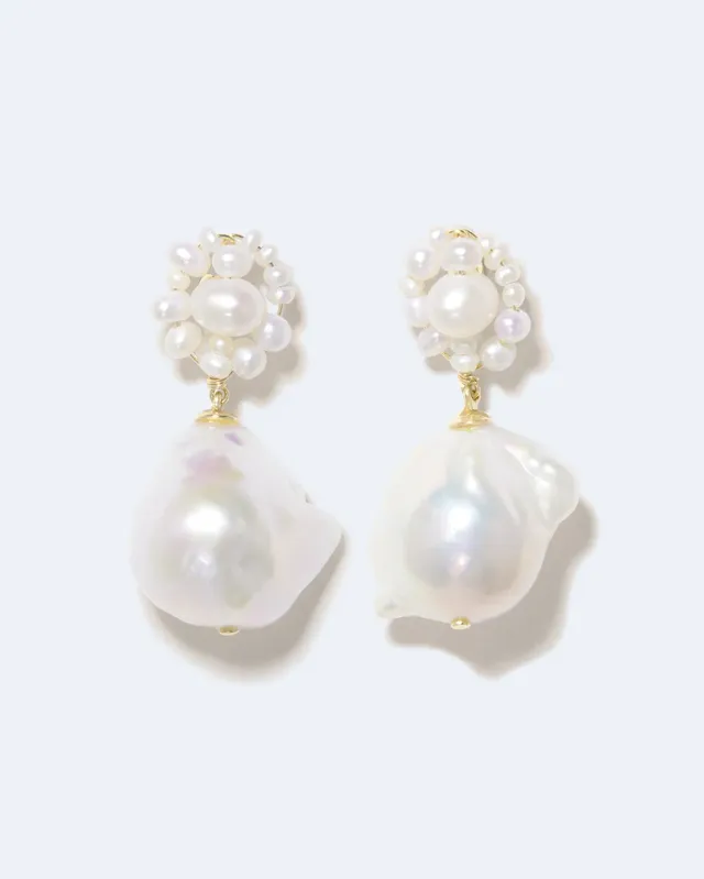 Completedworks Tra-la-la boucles d’oreilles perle vermeil