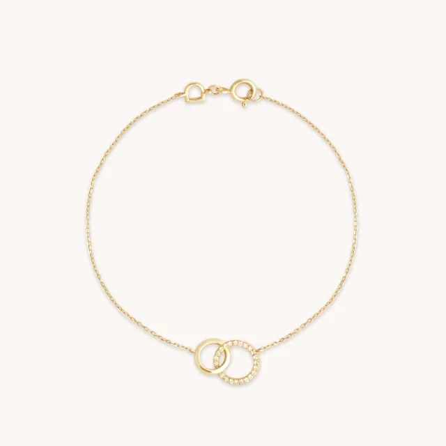 Astrid & Miyu Orbit Topaz bracelet or massif topaze
