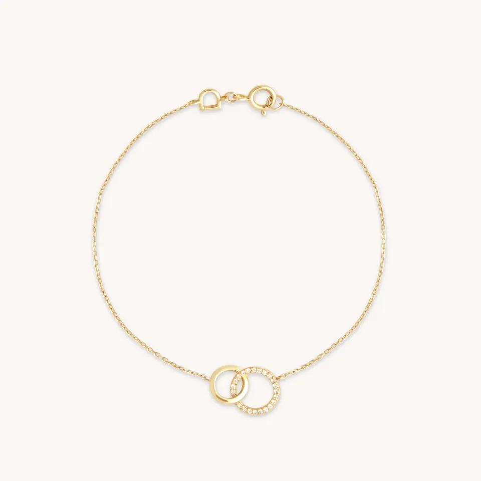 Astrid & Miyu Orbit Topaz bracelet or massif topaze