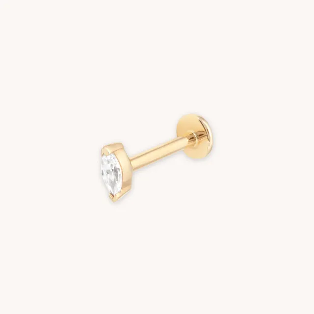 Astrid & Miyu Topaz Marquise piercing or massif topaze