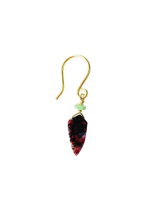 Le Fourbi de Capucine FDC391 boucles d'oreilles grenat hessonite