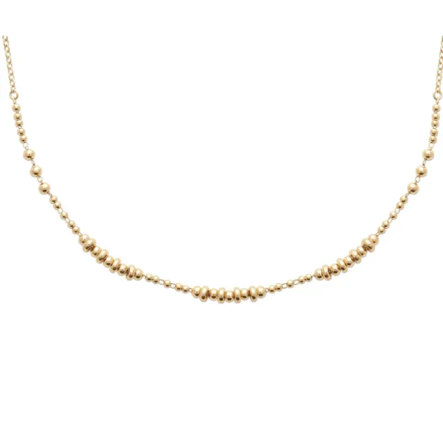 Nao de Paris Rythme Précieux collier plaqué or 45 cm