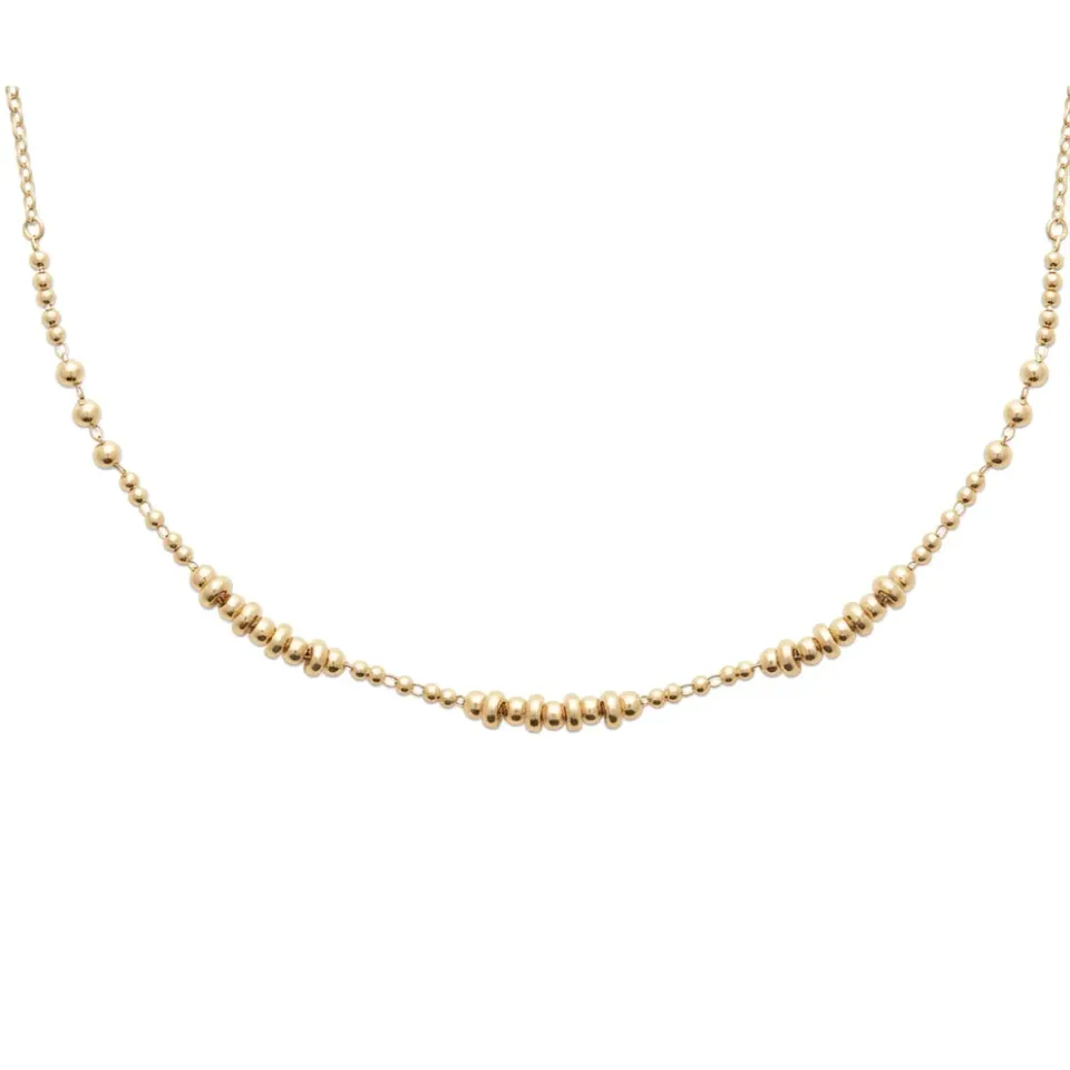 Nao de Paris Rythme Précieux collier plaqué or 45 cm