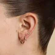 Astrid & Miyu White Topaz Pear piercing daith or