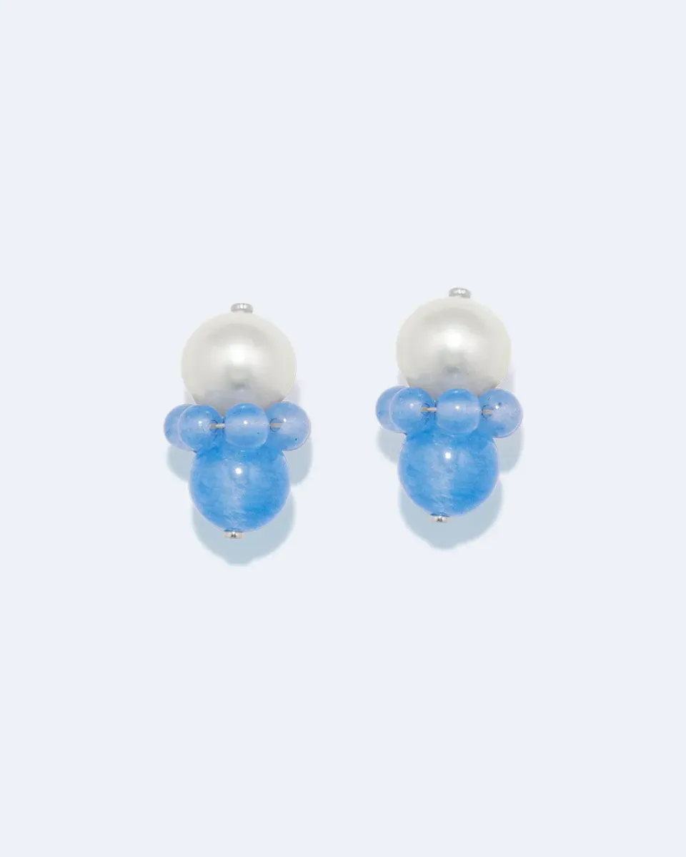 Completedworks Floe II boucles d'oreilles perle agate