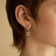 Astrid & Miyu Taurus Zodiac breloque clip argent Taureau