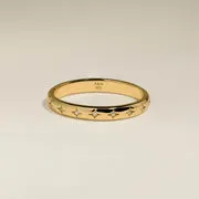 Astrid & Miyu Cosmic bague chevalière dorée