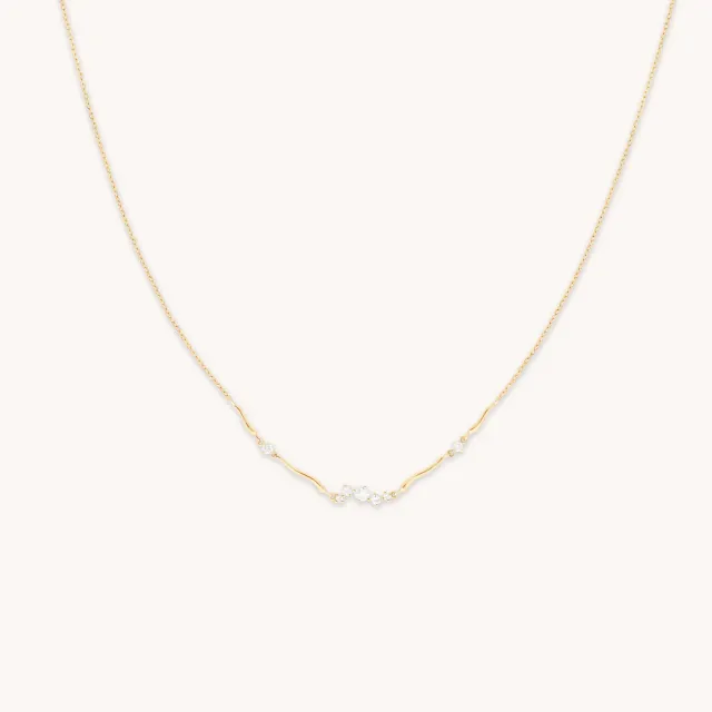 Astrid & Miyu Molten Diamond Cluster collier or diamants