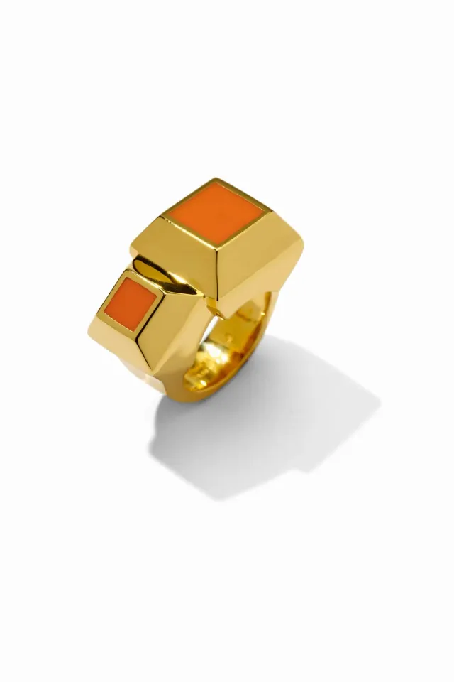 Philippe Ferrandis Kheops Double Ring bague or fin