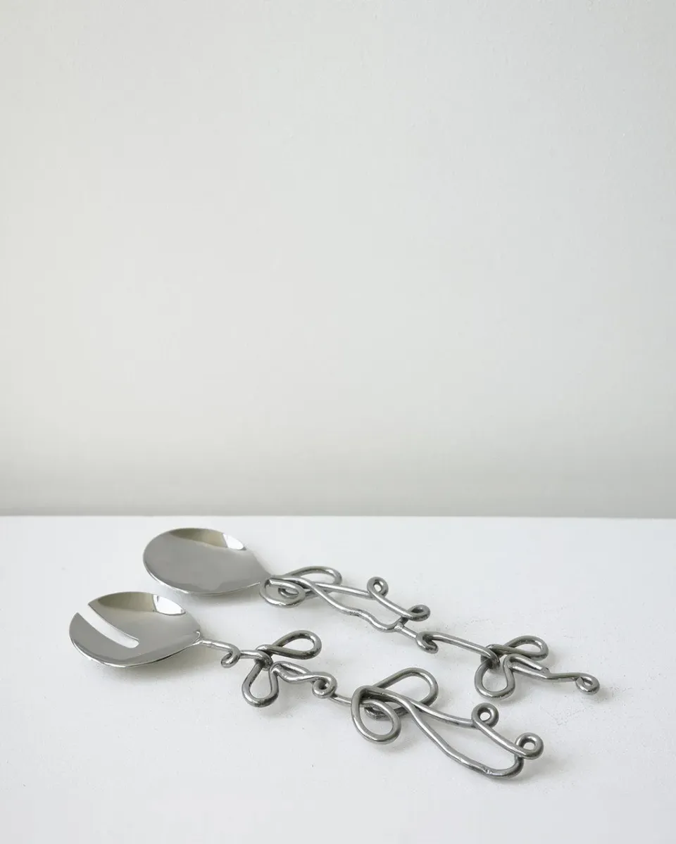 Completedworks Fold A Very Serious Salad service salade argent lot 2