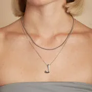 Astrid & Miyu Bold pendentif collier initiale J argent