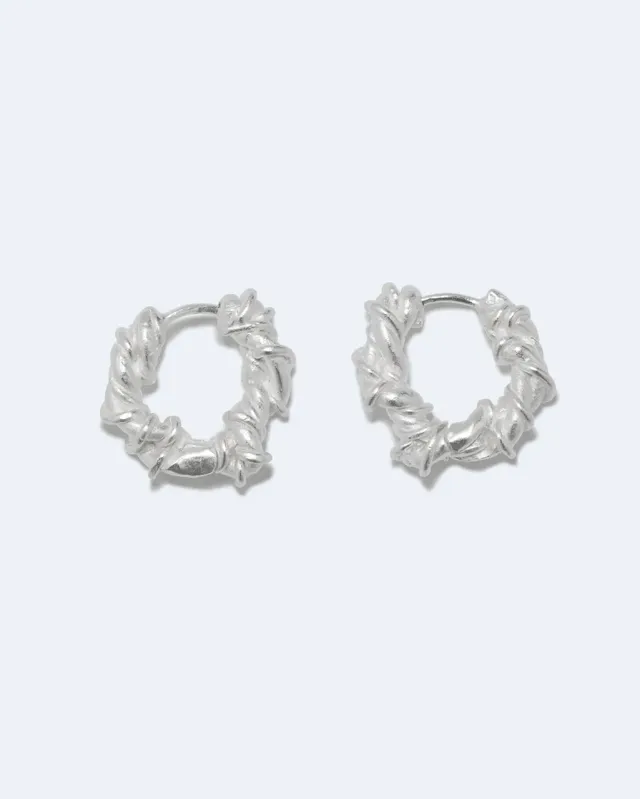 Completedworks Fates Interwoven boucles d'oreilles argenté