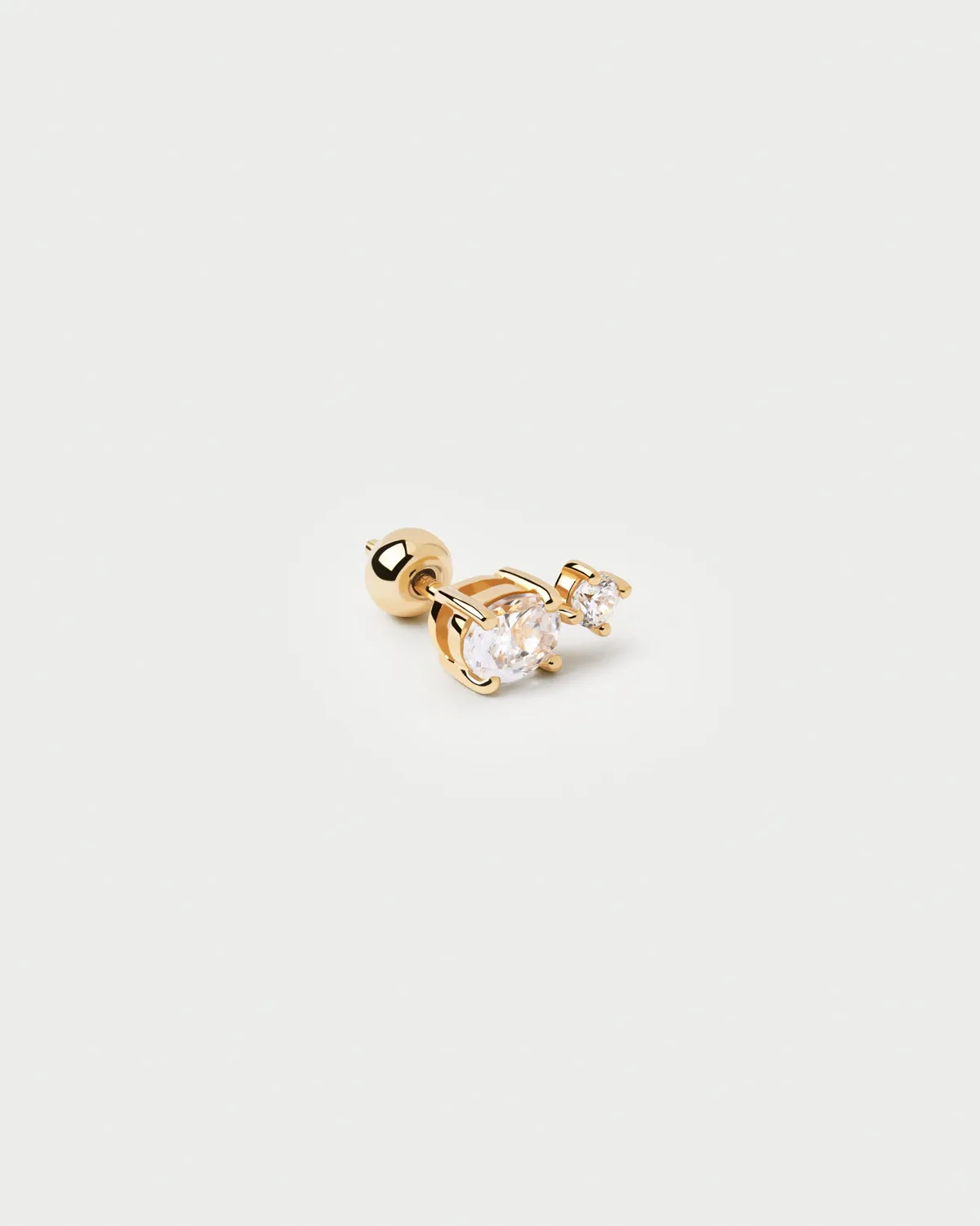 PDPAOLA Nikita Single boucle piercing zirconia dorée