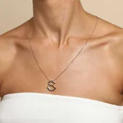 Astrid & Miyu S Initial Bold Pendant collier doré