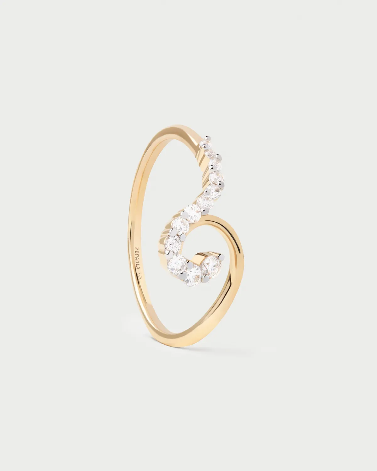 PDPAOLA Gaia bague or diamants 0,2 ct