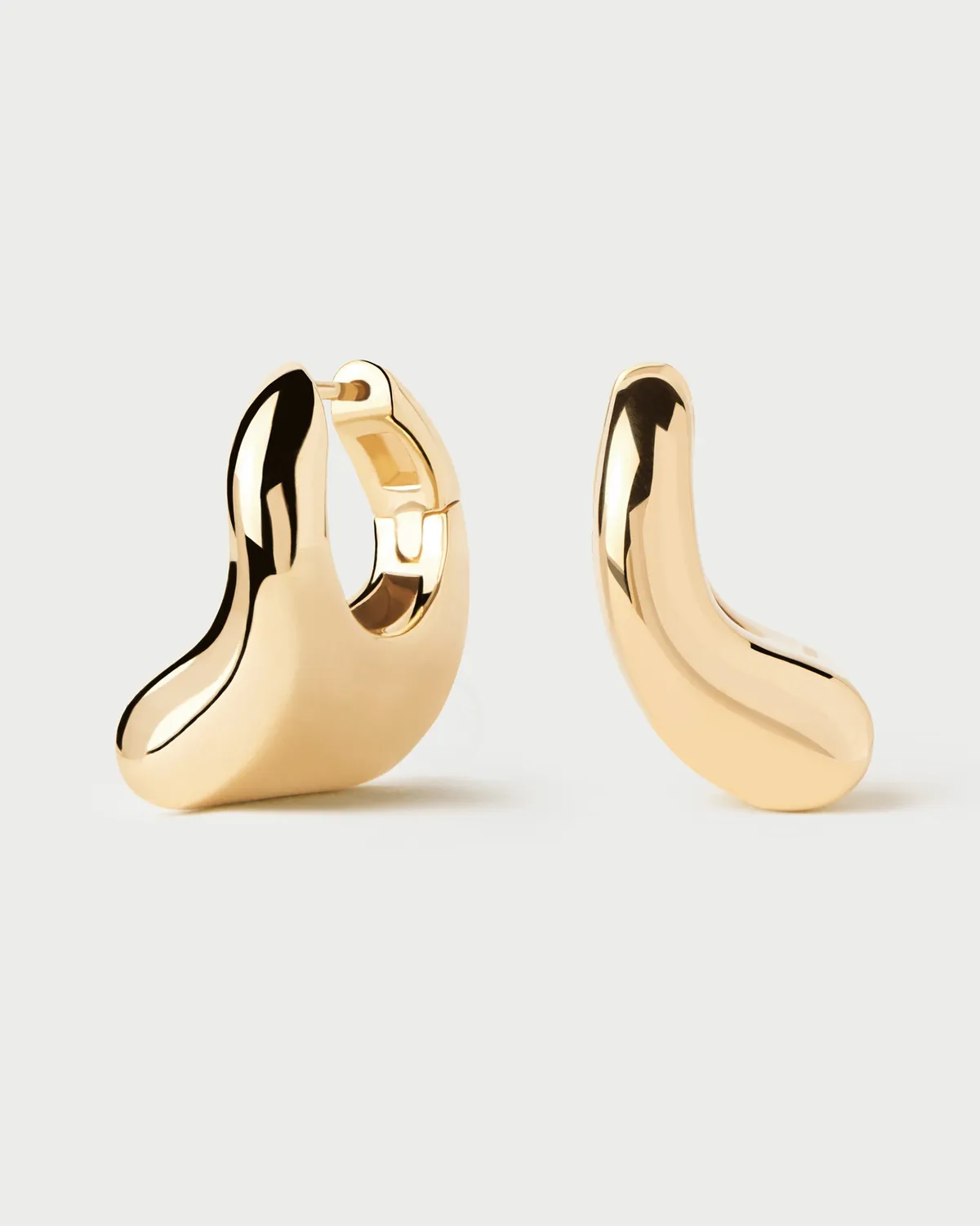 PDPAOLA Ibiza Hoops créoles épaisses plaqué or 24mm