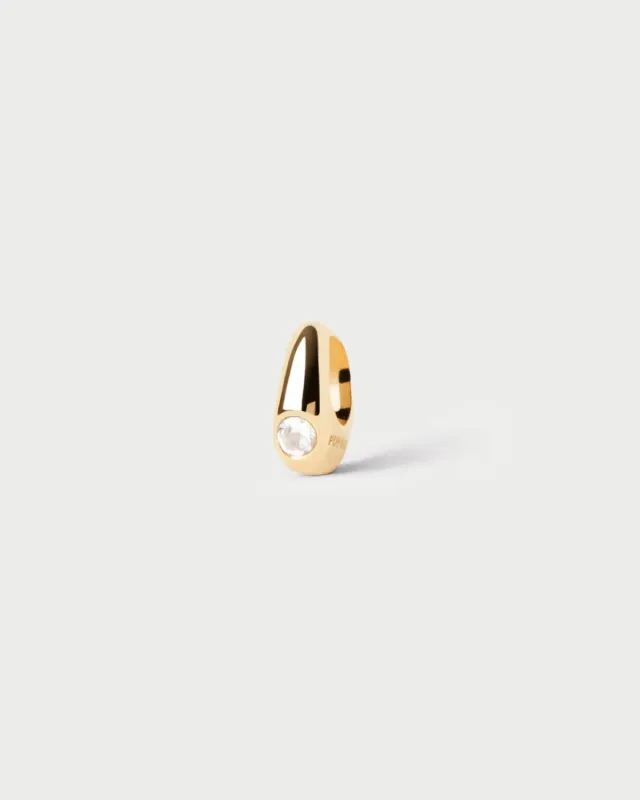 PDPAOLA Serena pendentif or zirconia blanc 9,5 mm