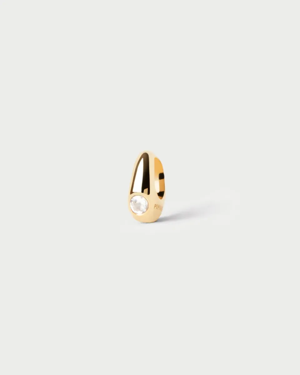 PDPAOLA Serena pendentif or zirconia blanc 9,5 mm