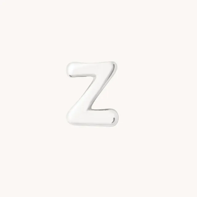 Astrid & Miyu Z Initial Click charm or blanc lettre Z