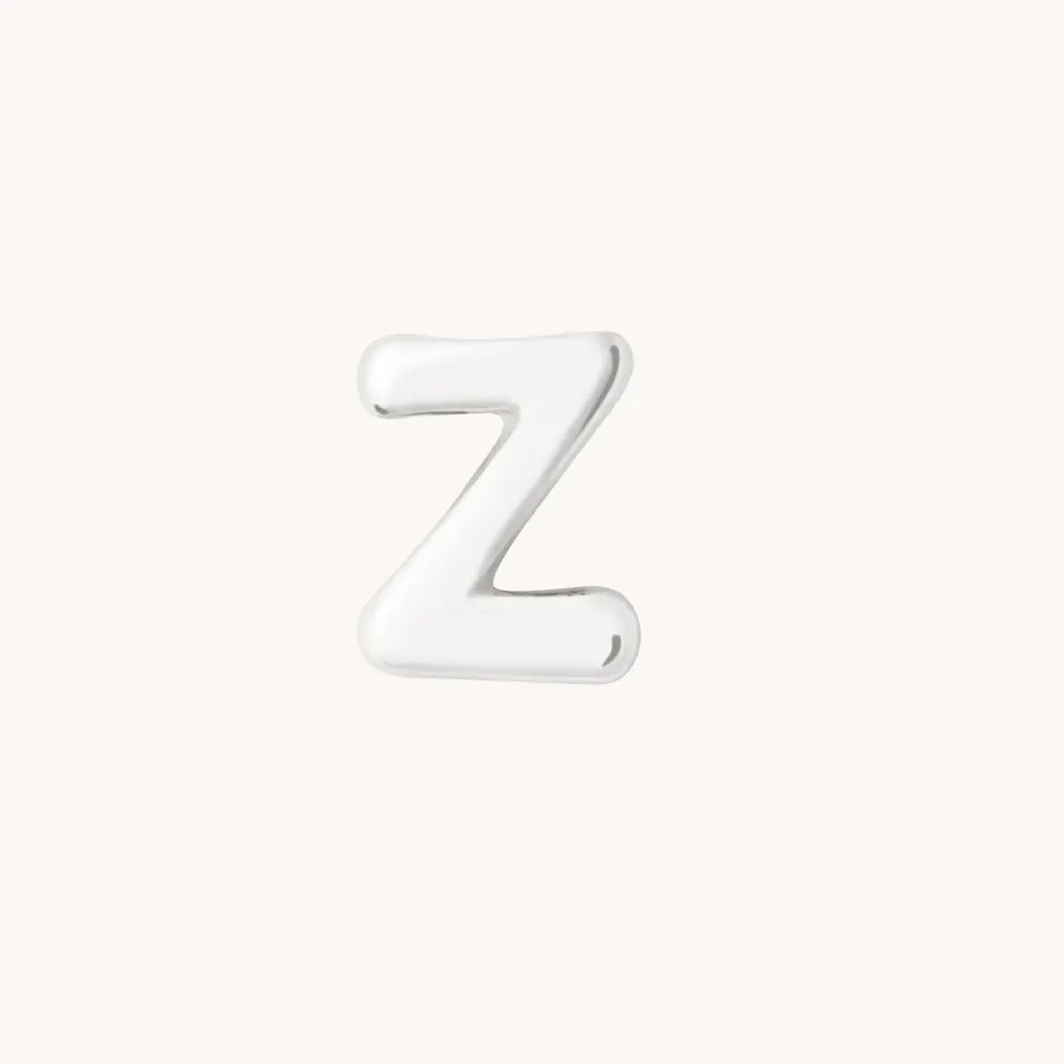Astrid & Miyu Z Initial Click charm or blanc lettre Z