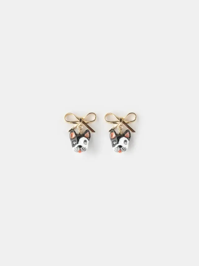 Nach Bijoux bulldog français puces boucles doreilles