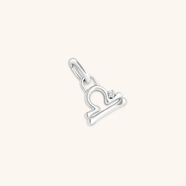 Astrid & Miyu Libra breloque balance argent clip