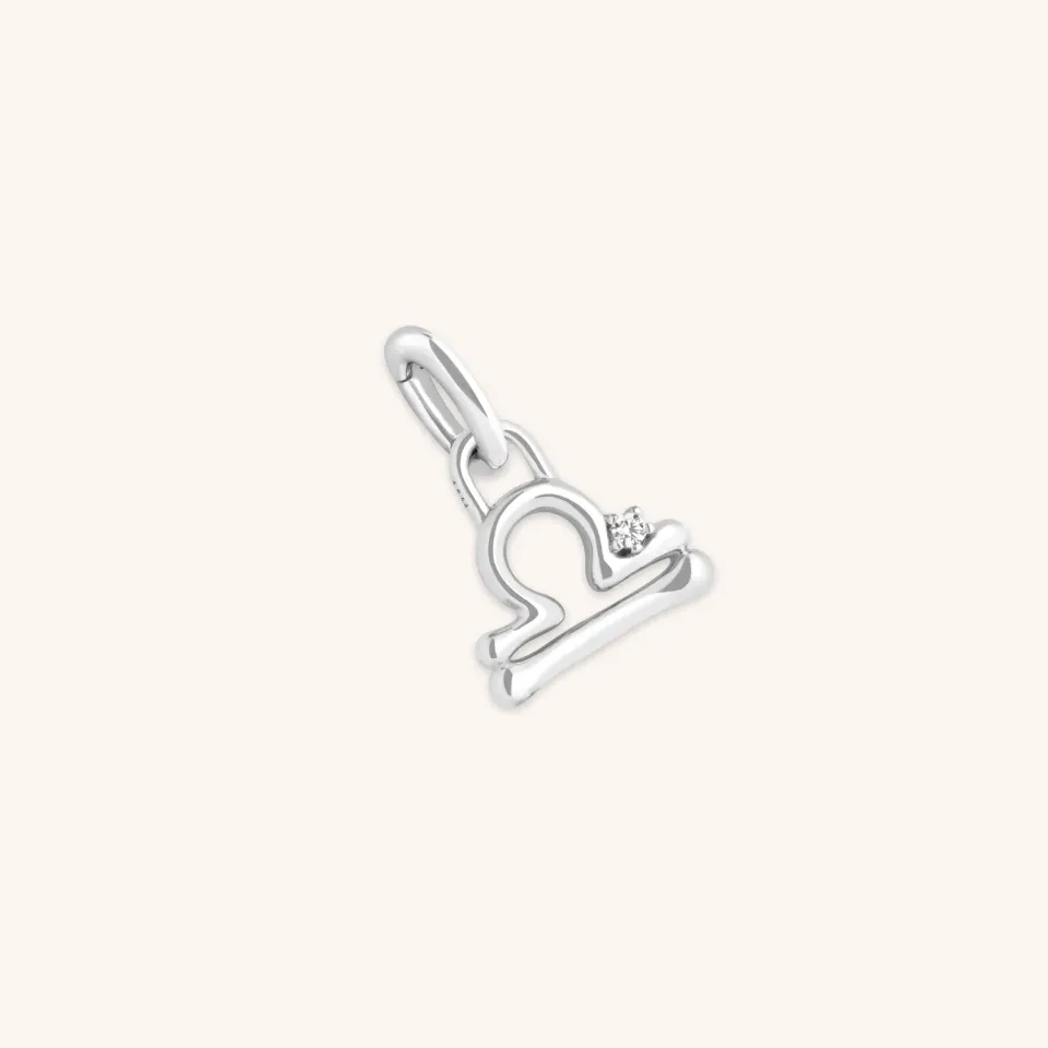 Astrid & Miyu Libra breloque balance argent clip