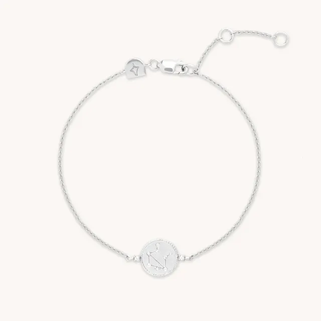 Astrid & Miyu Libra Zodiac bracelet argent Balance