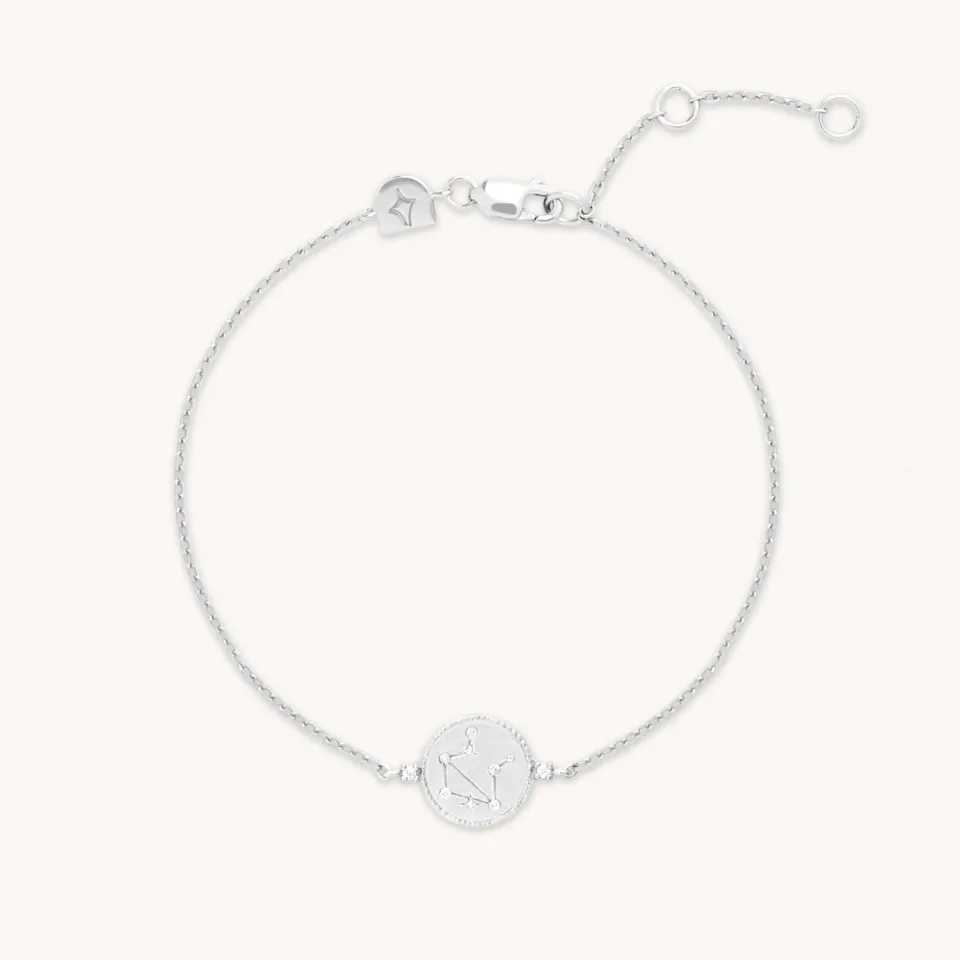 Astrid & Miyu Libra Zodiac bracelet argent Balance