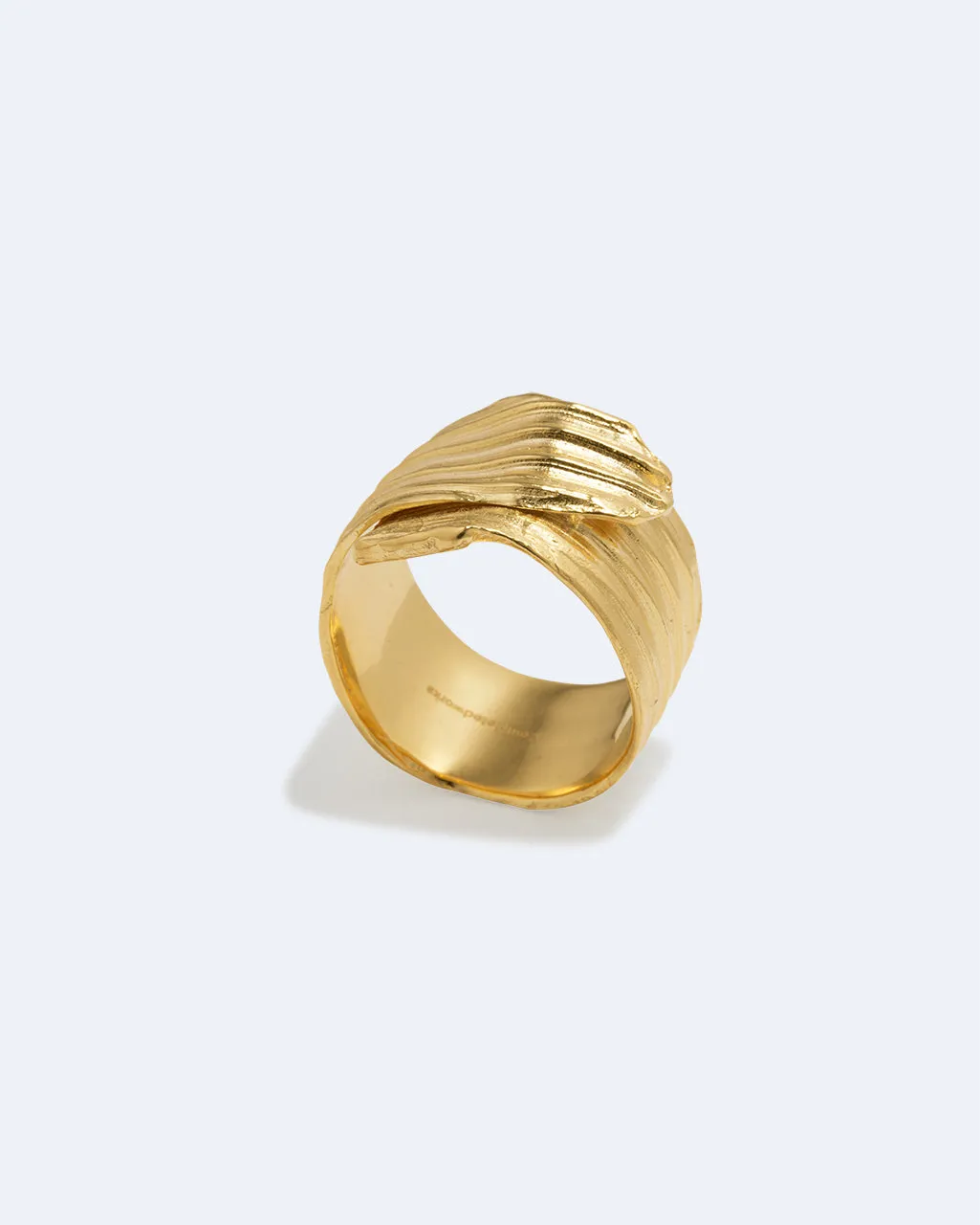 Completedworks Destiny's Tributaries bague plaqué or taille L