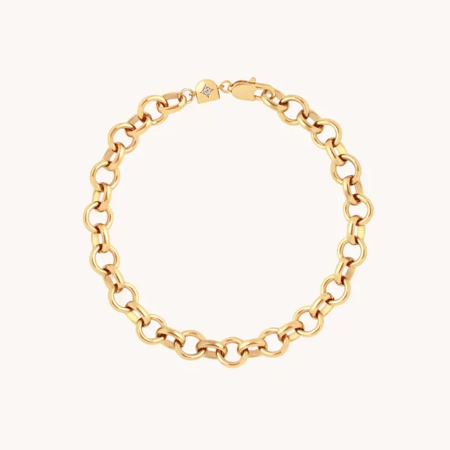Astrid & Miyu Chelsea bracelet chaîne or 16,5 cm