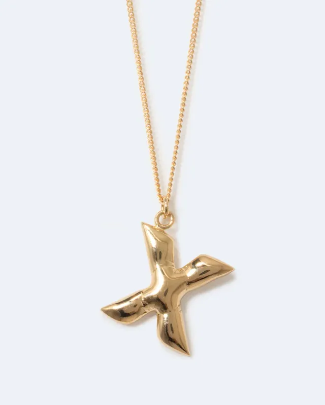 Completedworks Classicworks X collier alphabet vermeil doré