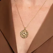 Astrid & Miyu Virgo Bold collier Vierge doré