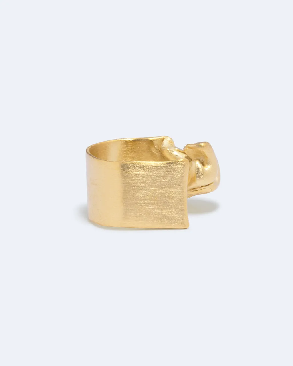 Completedworks Crumple bague vermeil or recyclé