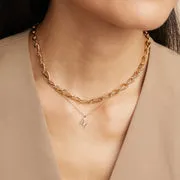 Astrid & Miyu Infinite collier chaîne doré maillons