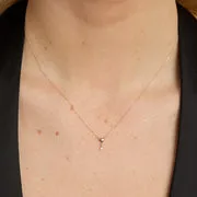 Astrid & Miyu Heart collier or massif topaze blanche