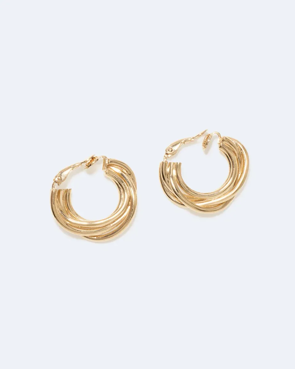 Completedworks Encounter boucles clips vermeil doré