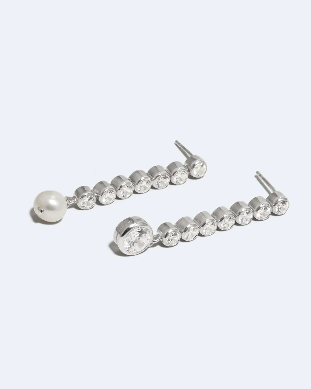 Completedworks Multiply Zero boucles perles argent zirconia