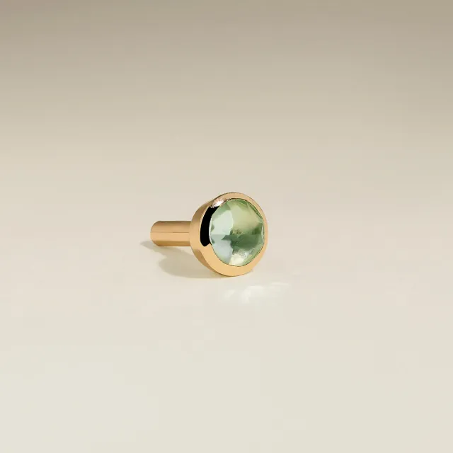 Astrid & Miyu Green Sapphire Stackback piercing or massif vert