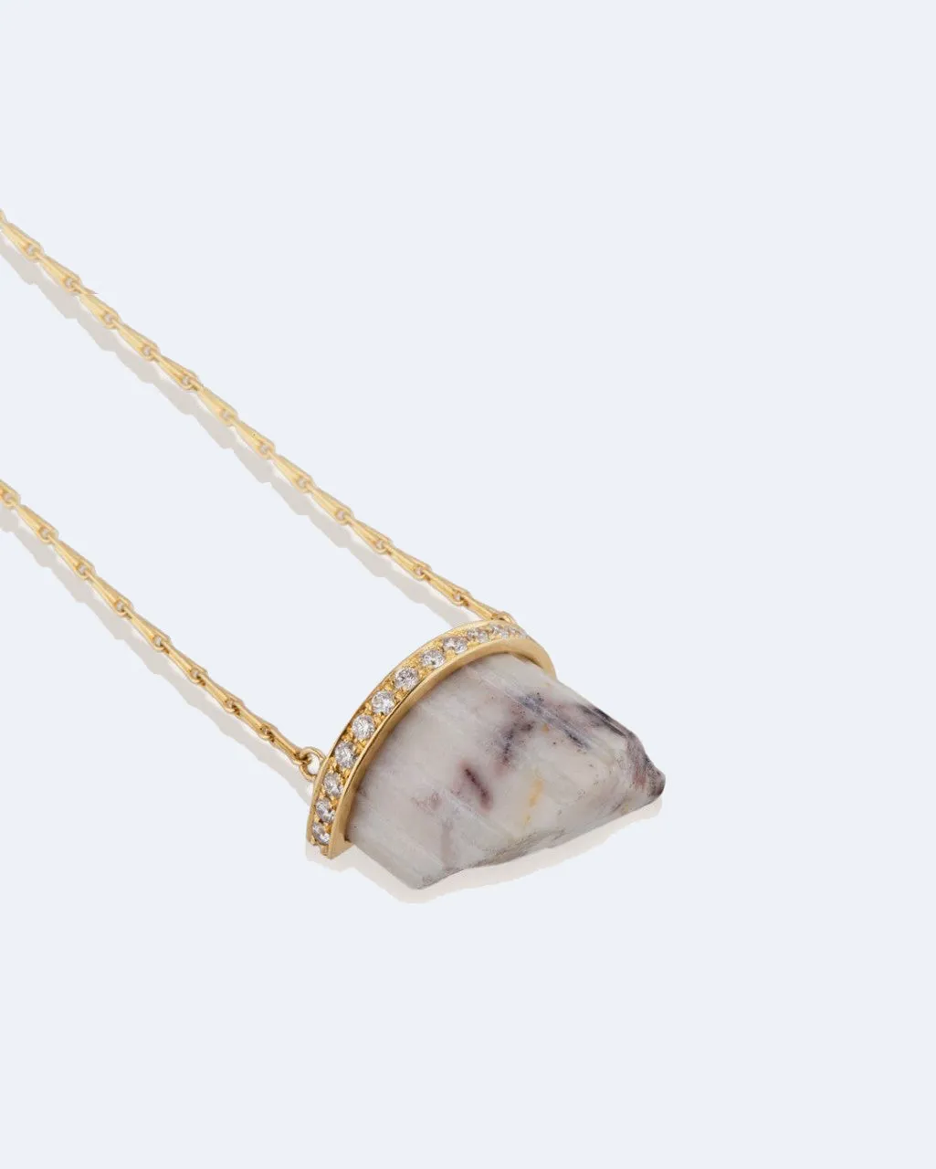 Completedworks Marble Fragment pendentif or jaune 18ct marbre diamant