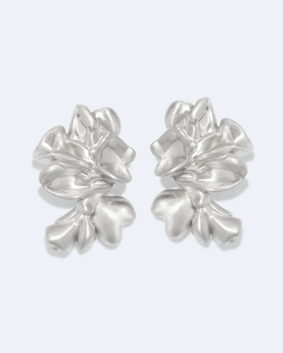 Completedworks Oversized Splotch boucles d'oreilles argent
