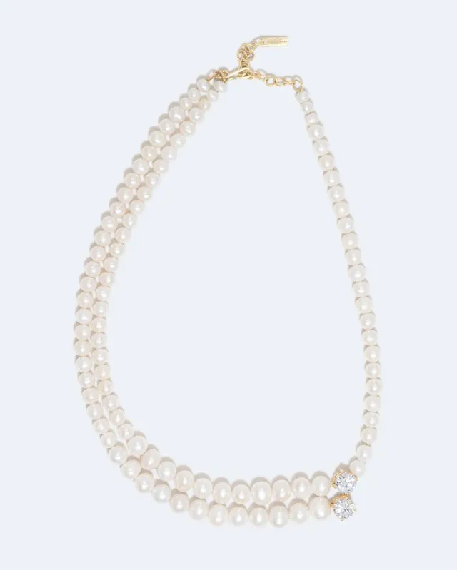 Completedworks The Light of the Past collier perles zirconia vermeil